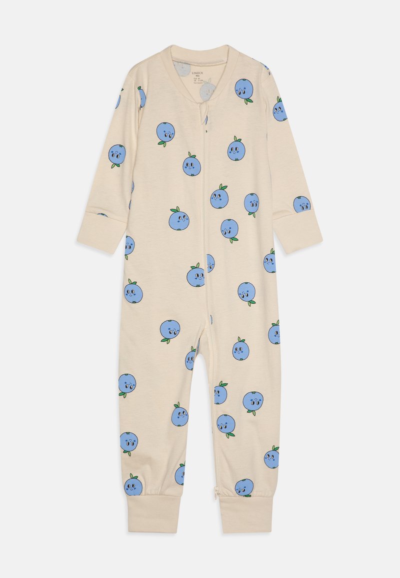 Lindex BLUEBERRY AT BACK UNISEX - Pyjama - light beige
