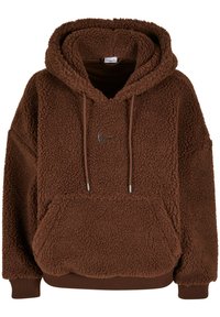 Mikina s kapucí - dark brown