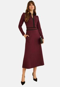 Day dress - burgundy red
