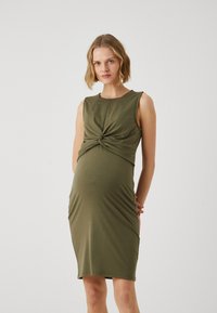 Vero Moda Maternity - VMMPALMA KNOT DRESS - Jerseykjole - kalamata Miniaturebillede 1