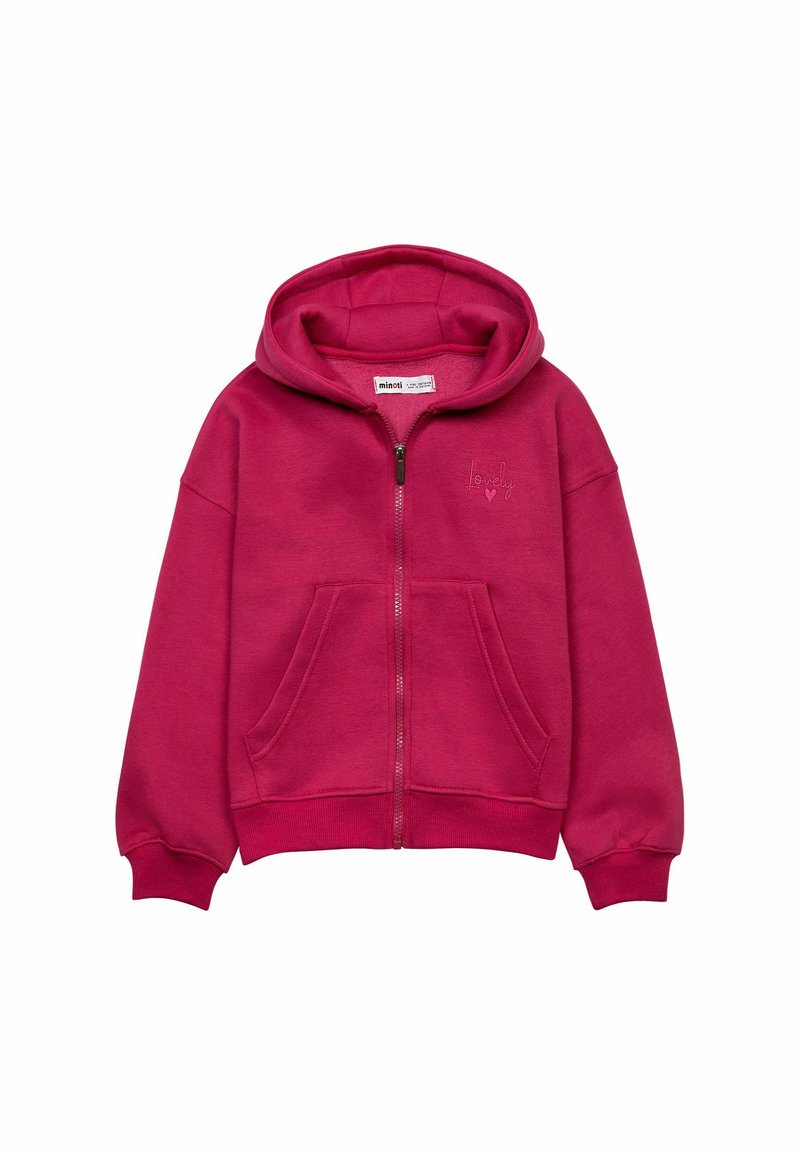 MINOTI Sweater met rits (rood)paars