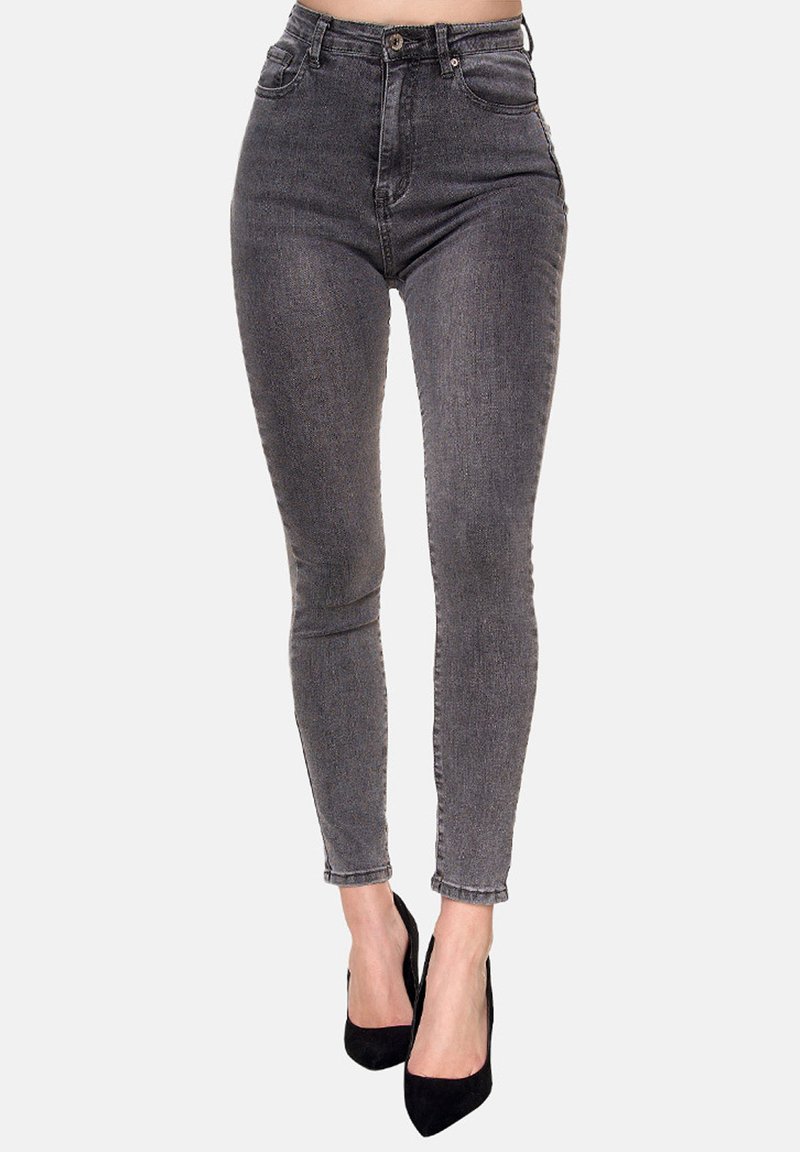 Elara HIGHWAIST - Vaqueros pitillo - grau