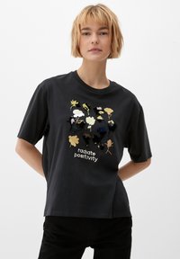 s.Oliver T-Shirt print - schwarz