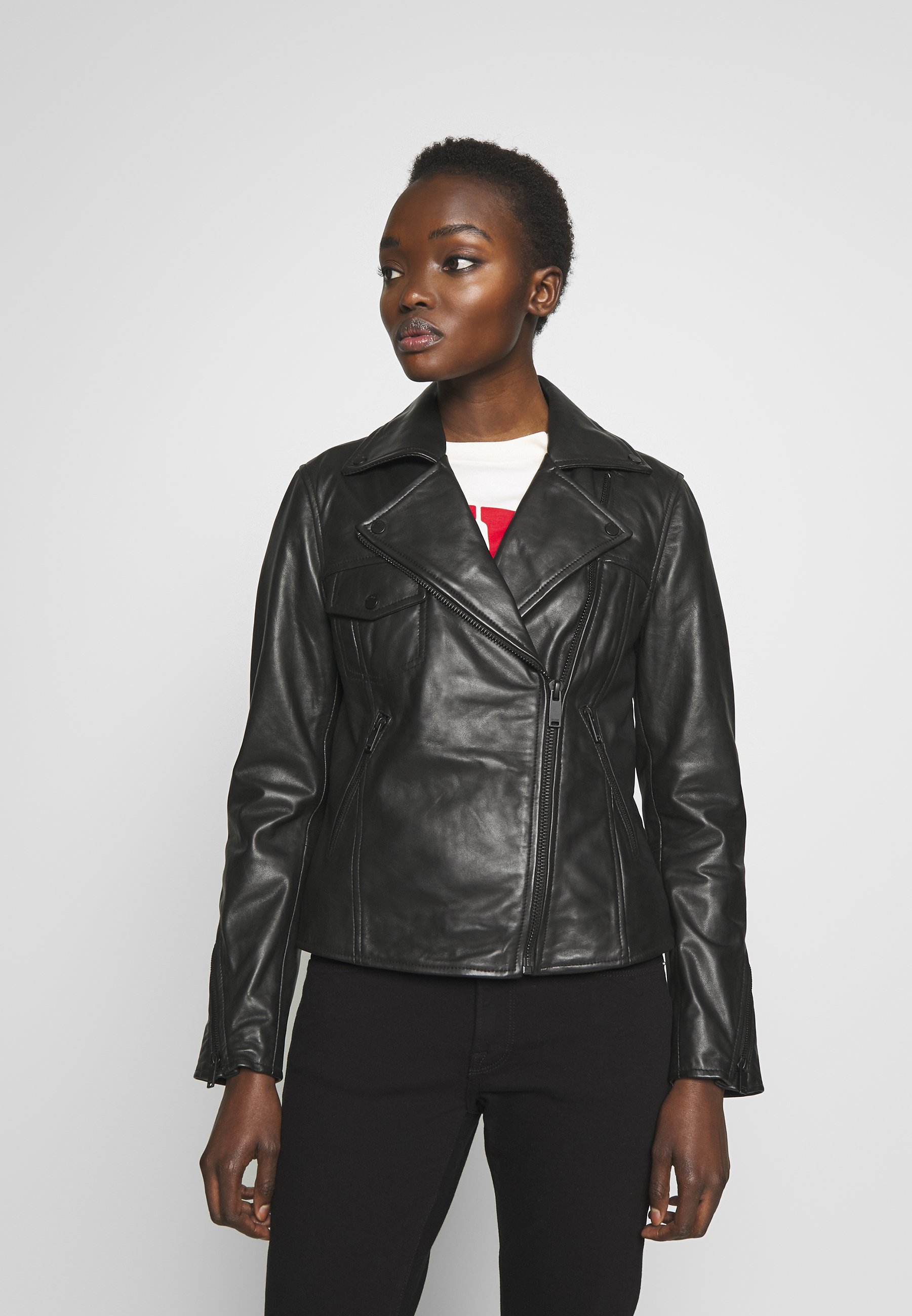 2nd Day Skinnjakke black Zalando.no Object OBJNETTIE L JACKET Skinnjakke black Zalando.no