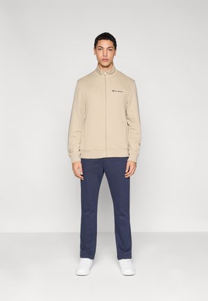 FULL ZIP SET - Chándal - beige/black