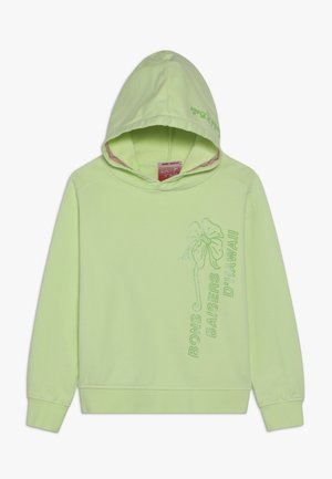 LOOSE FIT GARMENT DYE HOODY WITH SPORTY ARTWORKS - Kapuzenpullover - retro lime