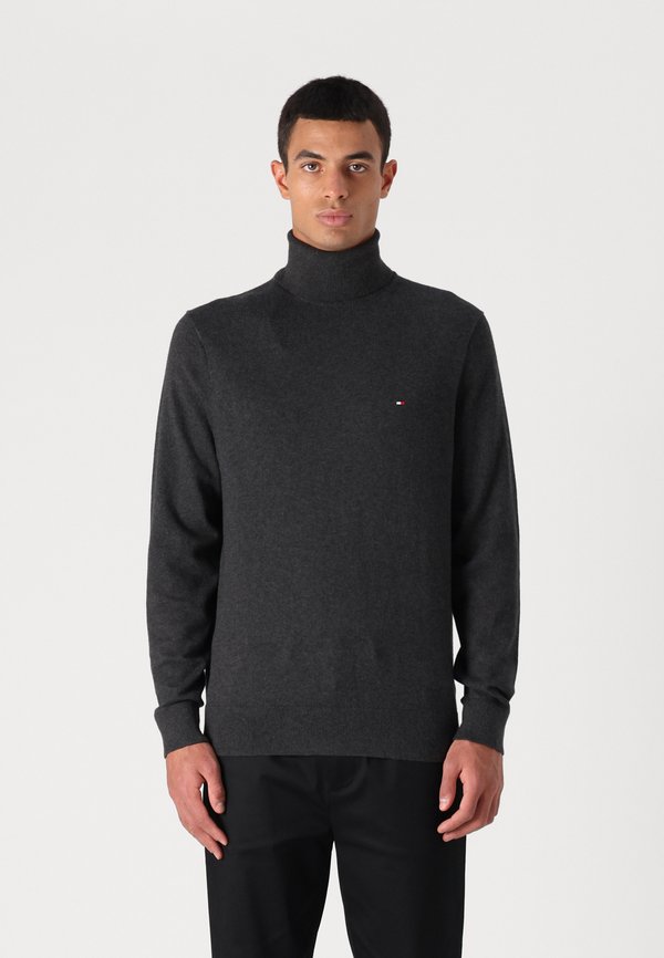 PIMA ROLL NECK - Jumper - anthrazit
