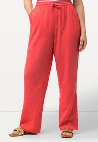 Ulla Popken PULL-ON - Pantalon classique - dark coral