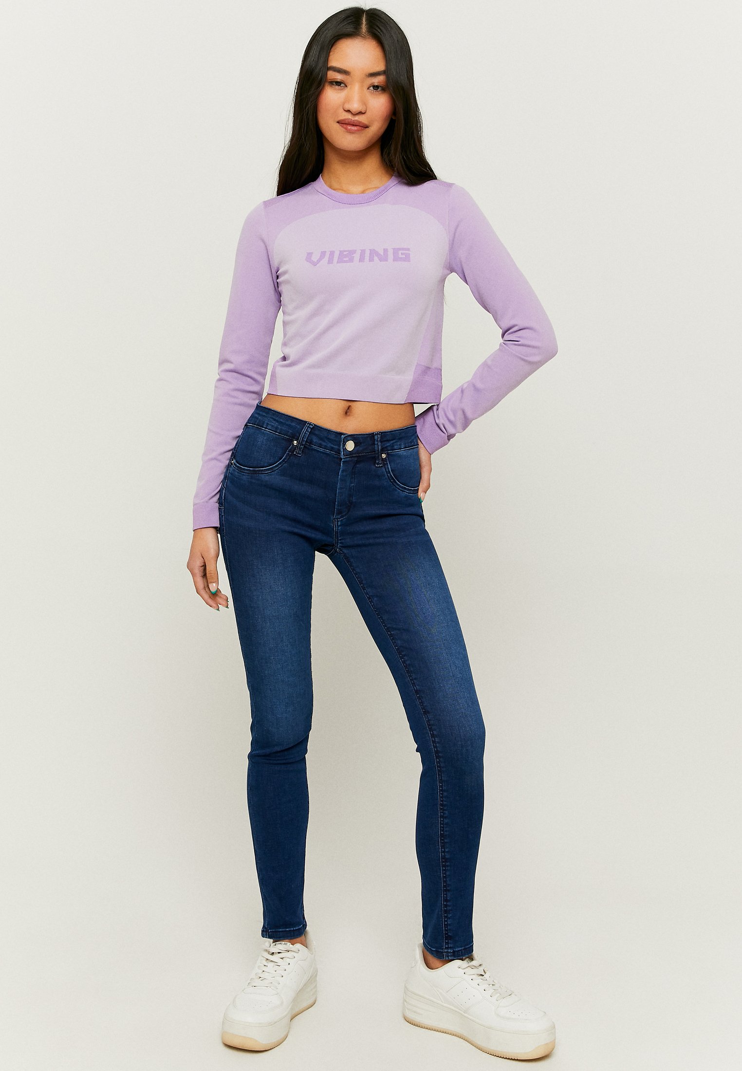 TALLY WEiJL MEDIUM WAIST - Jeans Skinny Fit - blu401/blu - Zalando.it