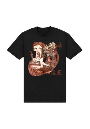 Henry Tiger, BETTY BOOP DRAGON TATTOO - Print T-shirt - black