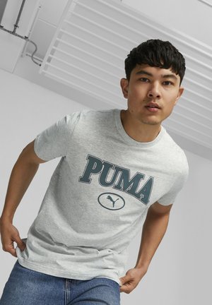 Puma SQUAD - Camiseta estampada - light gray heather