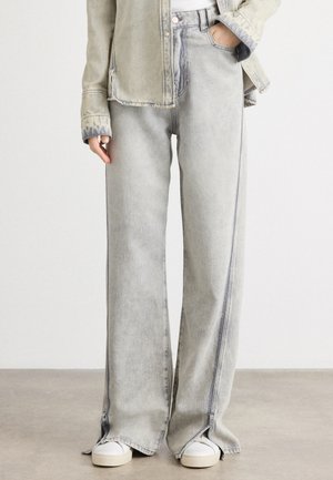 MARLENE SPLIT - Wide Leg - grey