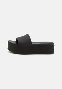 FLATFORM SLIDE - Slip-ins med hög sula - triple black
