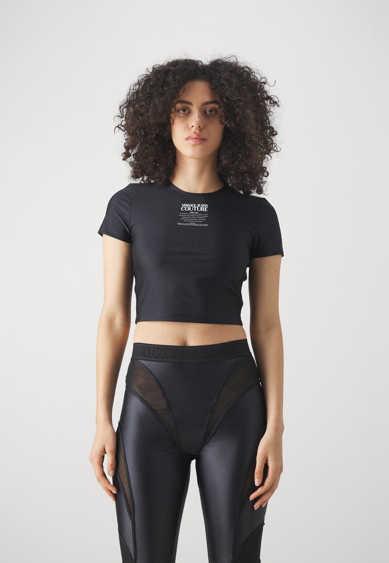 Versace Jeans Couture WARRANTY Tshirt imprimé black/noir ZALANDO.FR