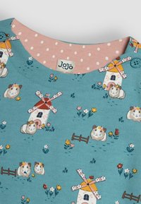 JoJo Maman Bébé HEDGEHOG AND MOUSE A-LINE - REGULAR FIT - Freizeitkleid - duck egg blue guinea pig