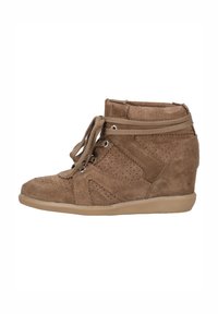 VIBE - Stivaletti con la zeppa - brown suede