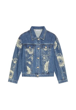 Luisa Viola, GIUBBOTTO IN DENIM JACQUARD - Jeansjacke - blu