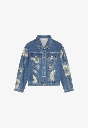 Luisa Viola, GIUBBOTTO IN DENIM JACQUARD - Cowboyjakker - blu