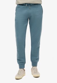 Superdry & Co ESSENTIAL LOGO JOGGERS - Trainingsbroek - bluestone blue marl