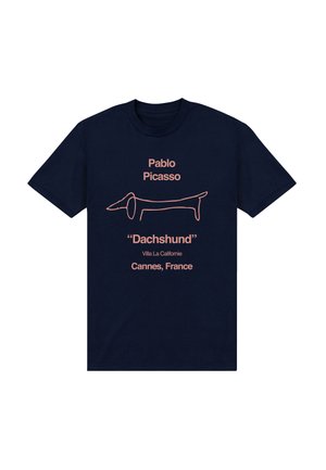 Henry Tiger, APOH LONDON PICASSO SAUSAGE DOG - Camiseta estampada - navy