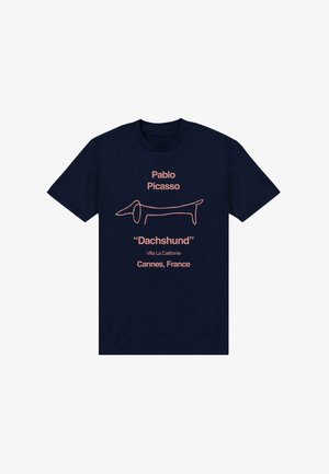 Henry Tiger, APOH LONDON PICASSO SAUSAGE DOG - Camiseta estampada - navy