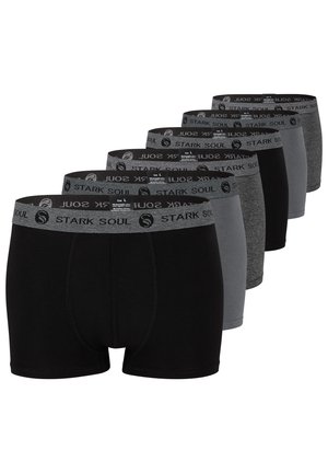 6 ER PACK - Boxer brief - schwarz dunkelgrau anthrazit