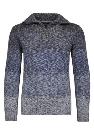 TROYER STRIPED - Strickpullover - blaugrau