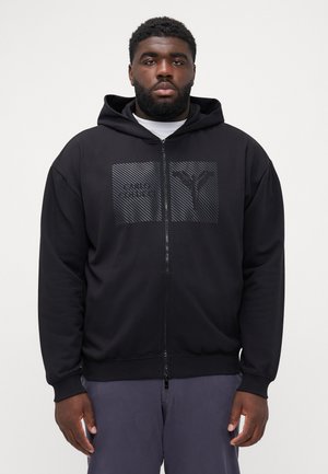 ZIP HOODIE - Zip-up sweatshirt - black