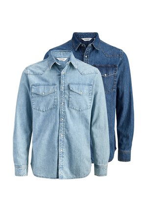 2 PACK - Camicia - hellblau/dunkelblau