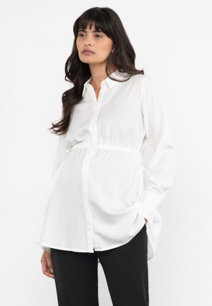 Seraphine, REGULAR FIT - MATERNITY & NURSING DRAWSTRING DETAIL SHIRT  . - Camicia - white ivory