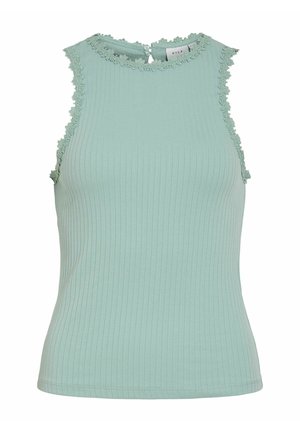 VILA, TOP VIBABIA RUNDHALS - Top - blue surf