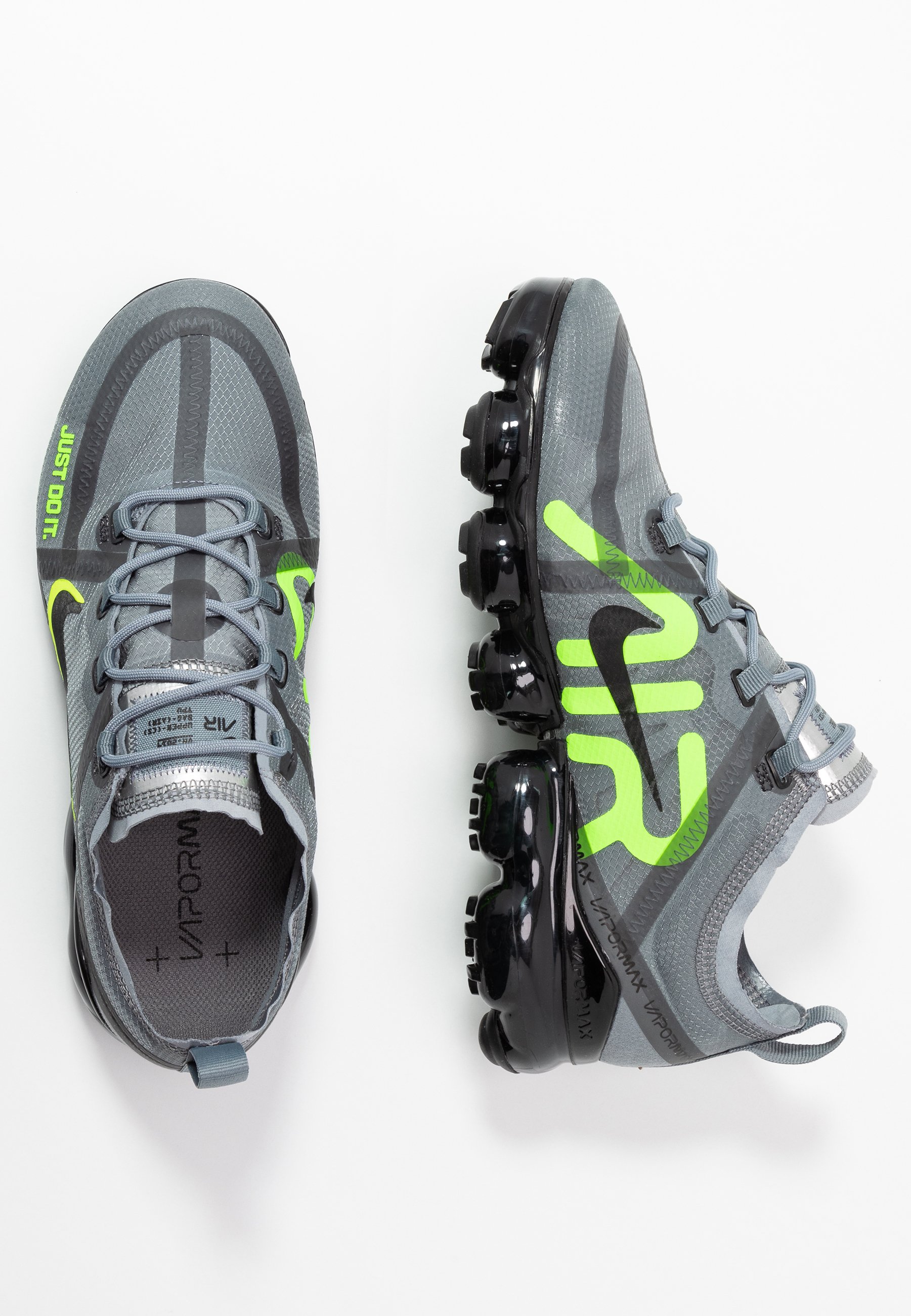 Nike Sportswear AIR VAPORMAX 2019 DRT - Sneakers basse - cool  grey/volt/electric green/black/grigio - Zalando.it