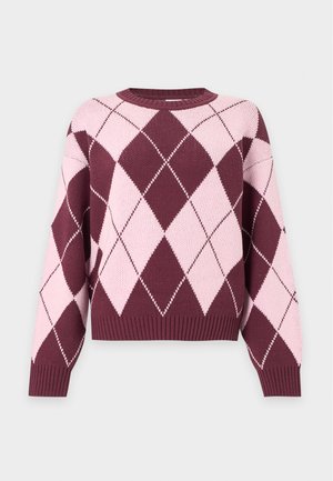 Noisy May, NMACY O NECK - Pullover - fig/rose