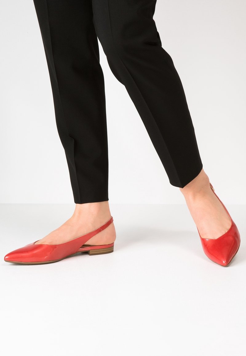 Peter Kaiser Ballerines à brides arrière - red