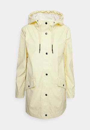 ONLELISA RAINCOAT - Waterproof jacket - pastel yellow