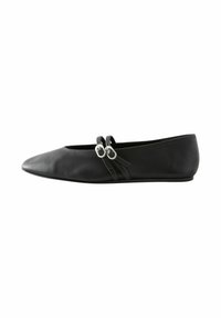 REGULAR FIT MARY JANE - Ballerinat nilkkaremmillä - black