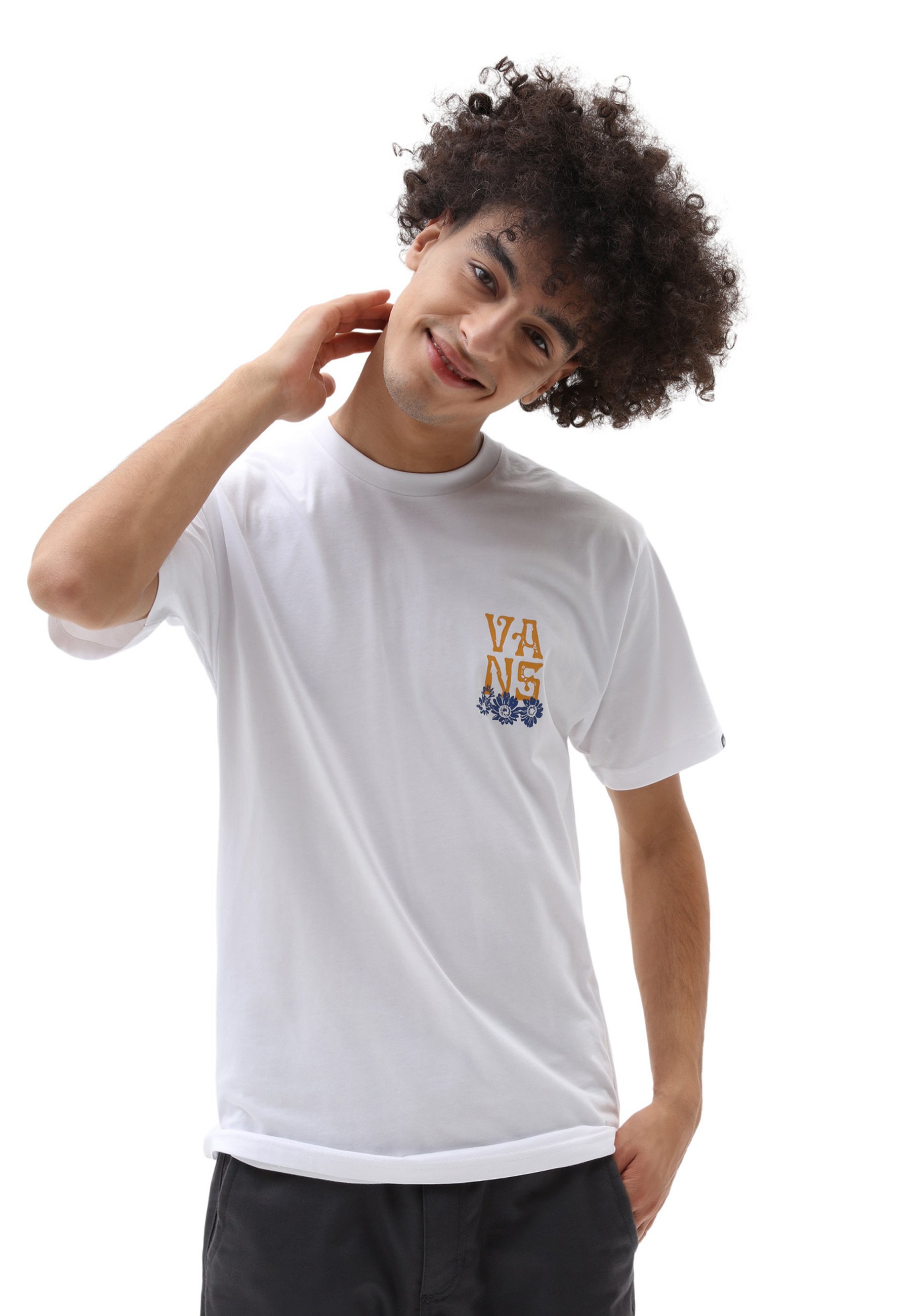 Vans OG SKULL TRIP SS - T-shirt print - white/wit - Zalando.nl