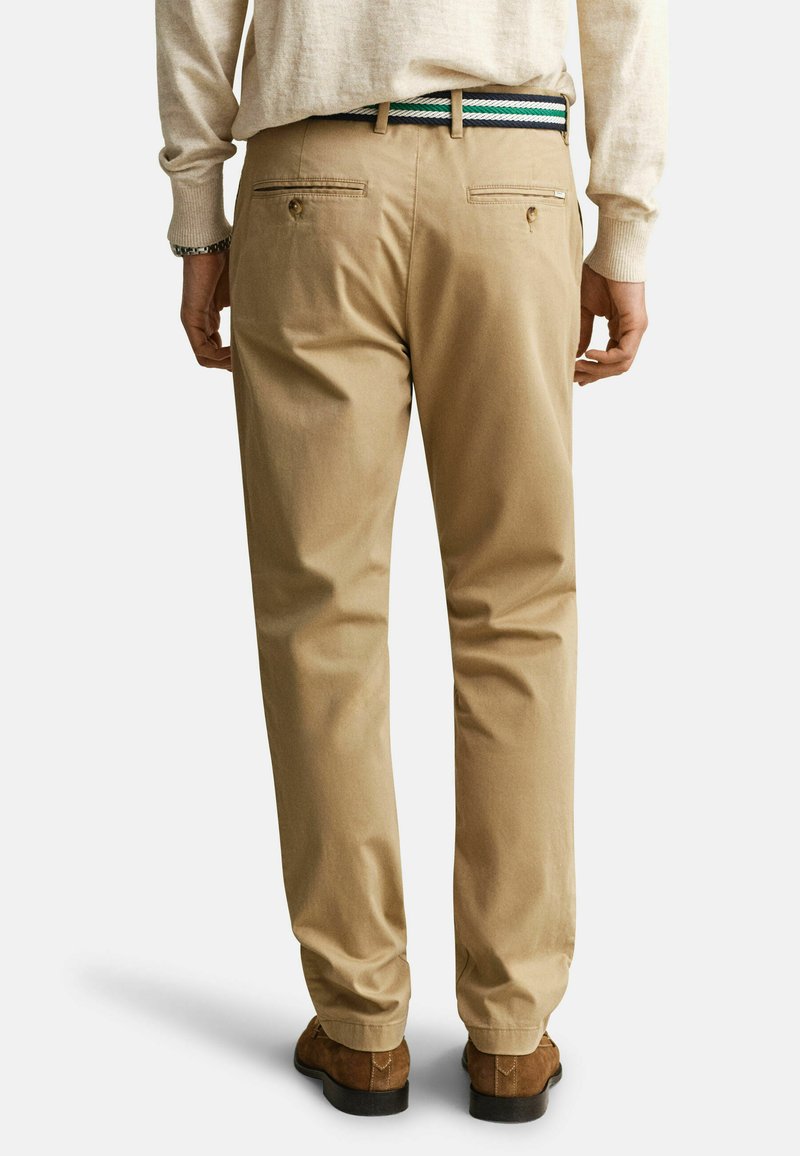 GANT SLIM CLASSIC - Chino kalhoty - dark khaki