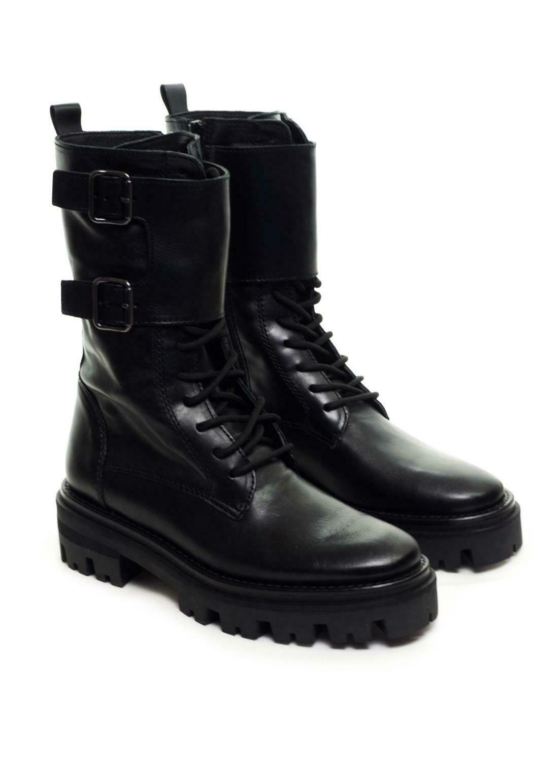 Alpe BOTAS MILITAR NEGRAS - Botines con cordones - black/negro - Zalando.es