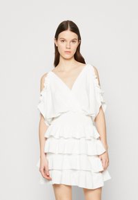 WAL G. CRUISE SANJILA RUFFLE DRESS - Koktel haljina / svečana haljina - white