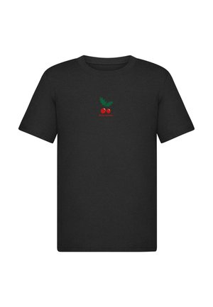 CHRISTMAS - CHERRIES TEE  - Tričko s potlačou - black