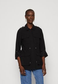 Vero Moda Tall - VMJAZZ JACKET - Īss mētelis - black Miniatūras attēls 1