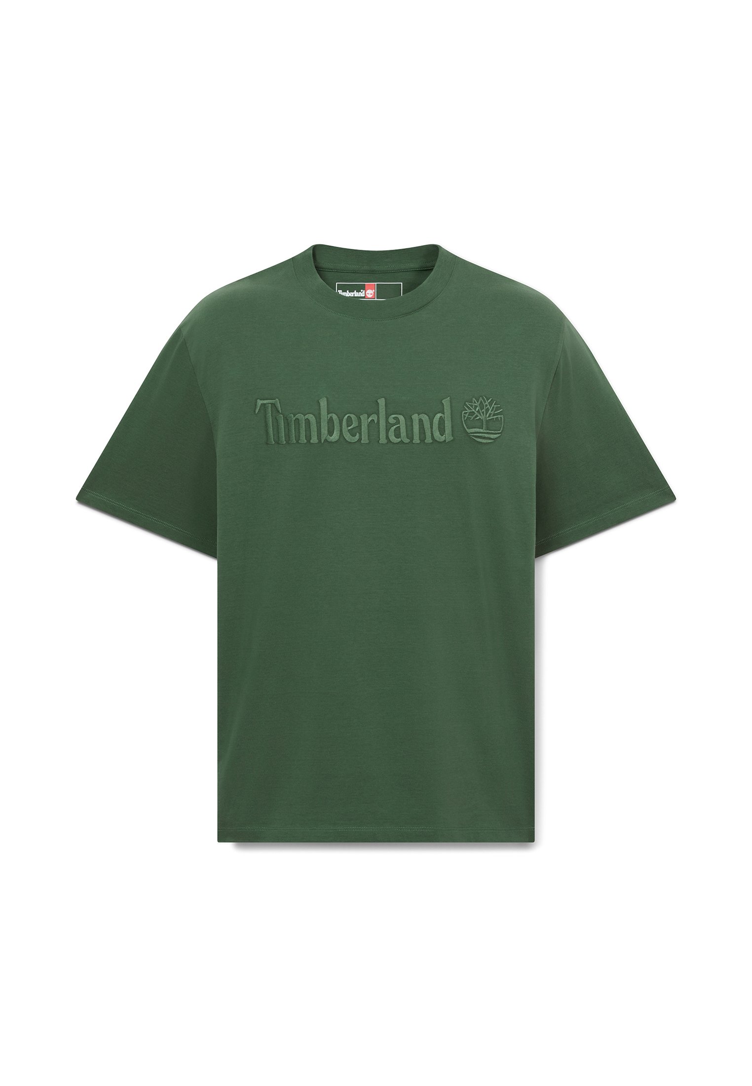 Timberland SHORT SLEEVE TEE - Triko s potiskem - pineneedle green
