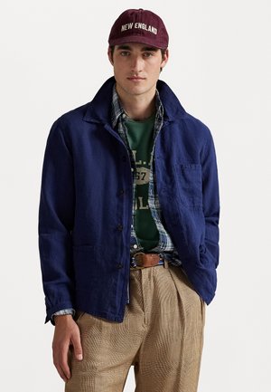 LINEN UTILITY JACKET - Light jacket - newport navy