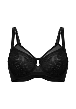 Hunkemöller, HUNKEMÖLLER JOCELYN NON-PADDED UNDERWIRED MINIMIZER BRA - Bøjle-bh - black