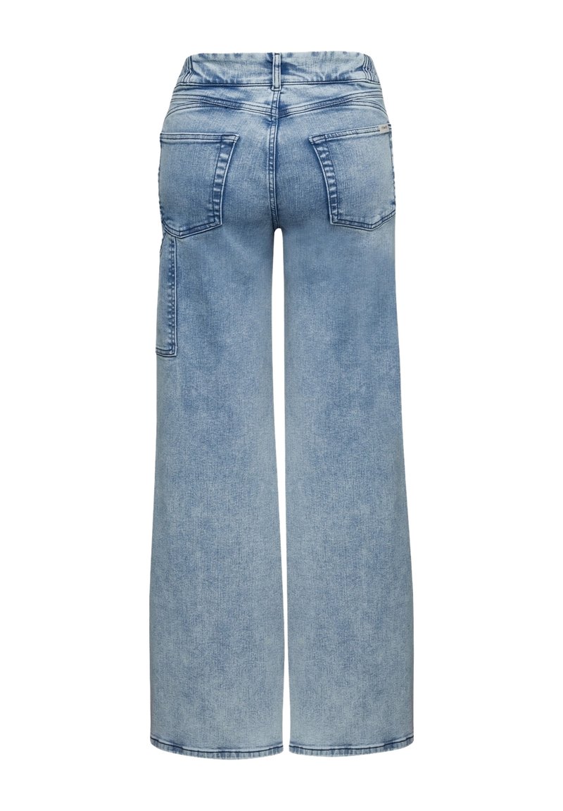 ITEM m6 WIDE LEGGED PANTS HIGH RISE DENIM - Flared Jeans - stone 