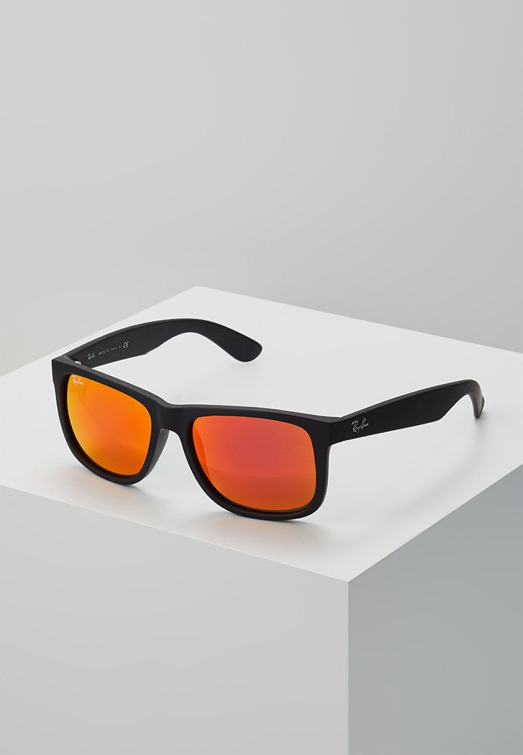 RayBan JUSTIN Zonnebril black brown mirror orange/zwart Zalando.be