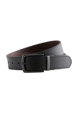 REVERSIBLE GRAINY  - Bælter - black/brown