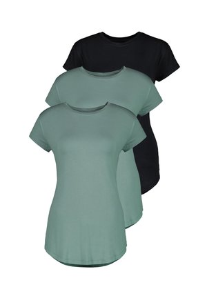 alife & kickin 3 PACK - T-Shirt basic - alpine frost   black