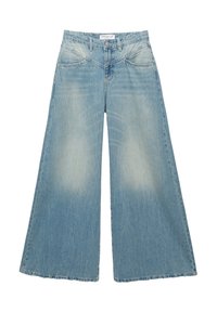 WIDE - Flared Jeans - blue denim